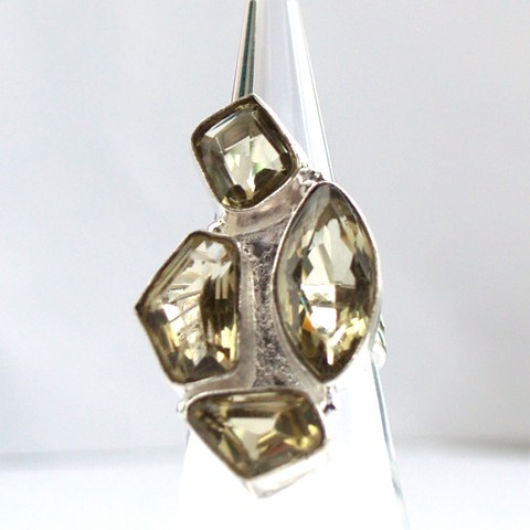 925 Silber Ring Citrin