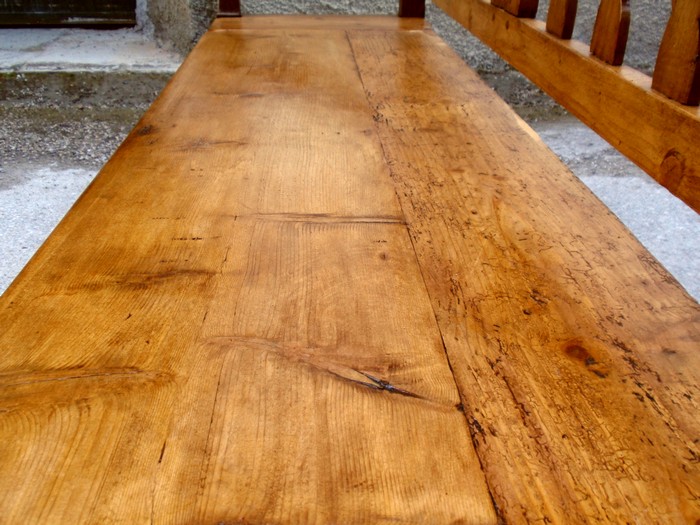 Sitzbank mit Truhe antik