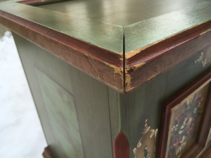 Bauerntruhe Voglauer grün