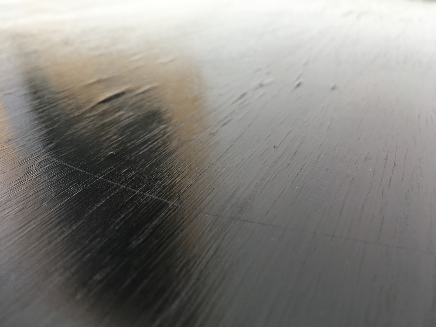 Tisch Jugendstil Esstisch ausziehbar Stempeltisch Speisetisch schwarz antik