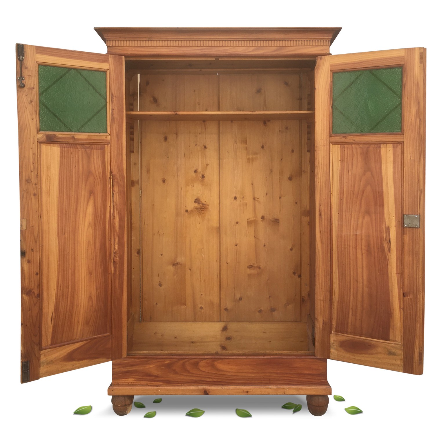 Bauernschrank antik Garderobe Schrank Naturholz antik