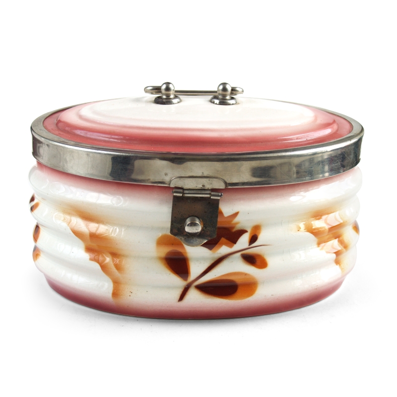 Keksdose antik Art Deco Deckeldose Keramik Dose Shabby Chic Vintage Antike Keksdose