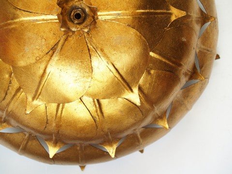antike Deckenlampe Blätter
