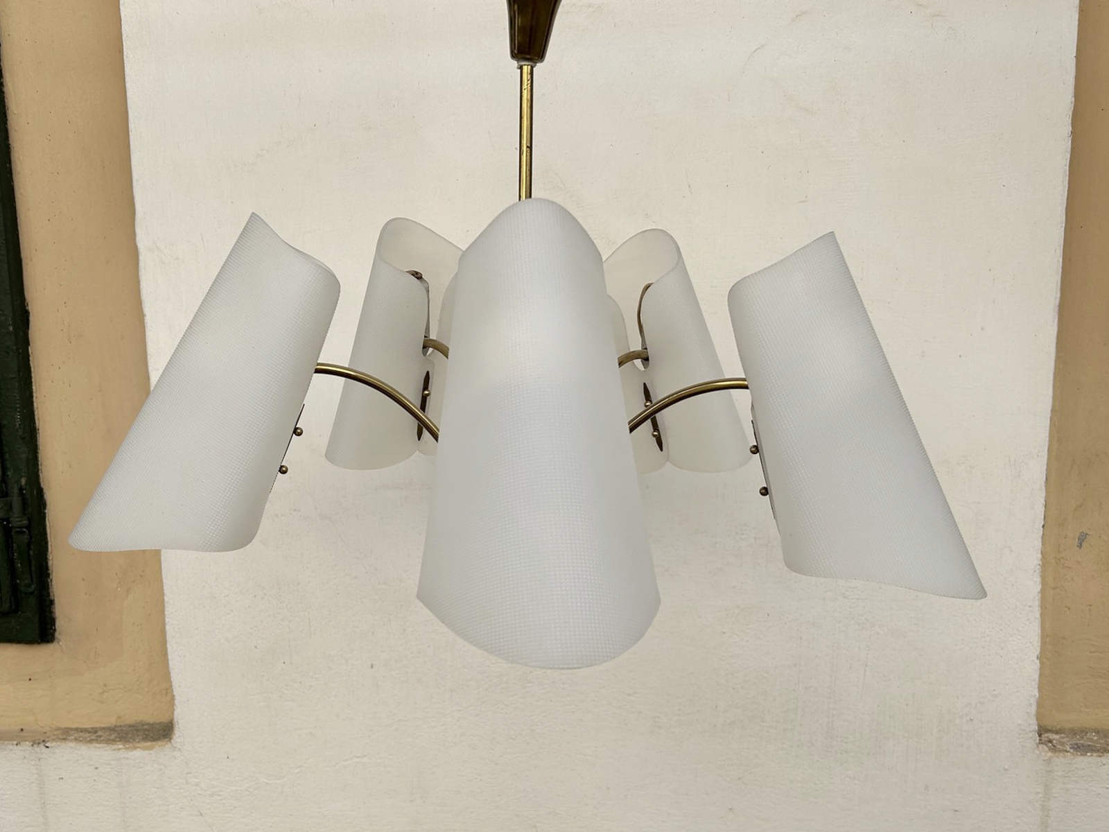 Midcentury Hängelampe Retro Tütenlampe Vintage Kalmar