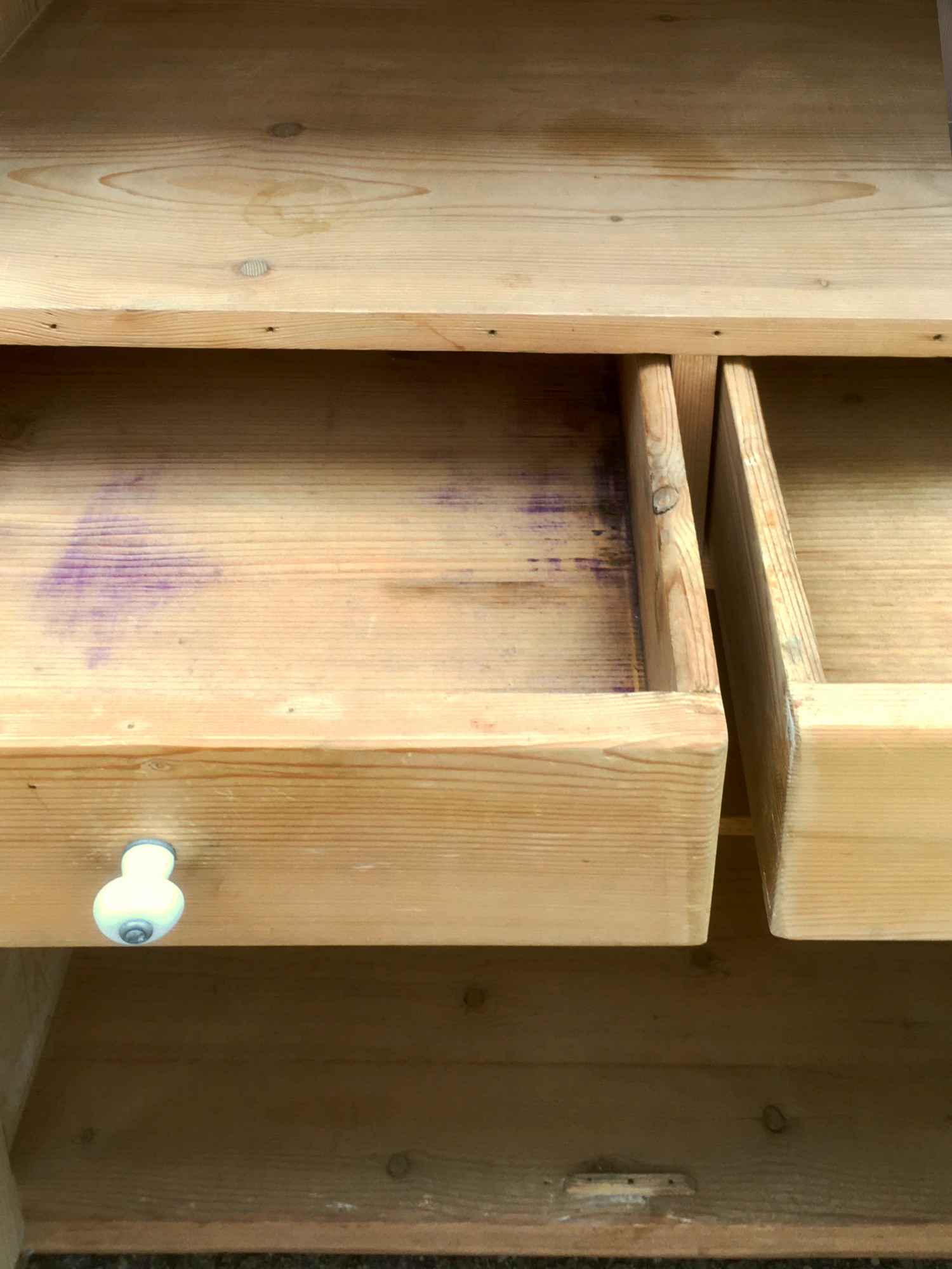 Küchenschrank Kredenz antik Vorratsschrank 3-teilig Weichholz Schrank