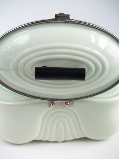 Art Deco Deckeldose Keramik