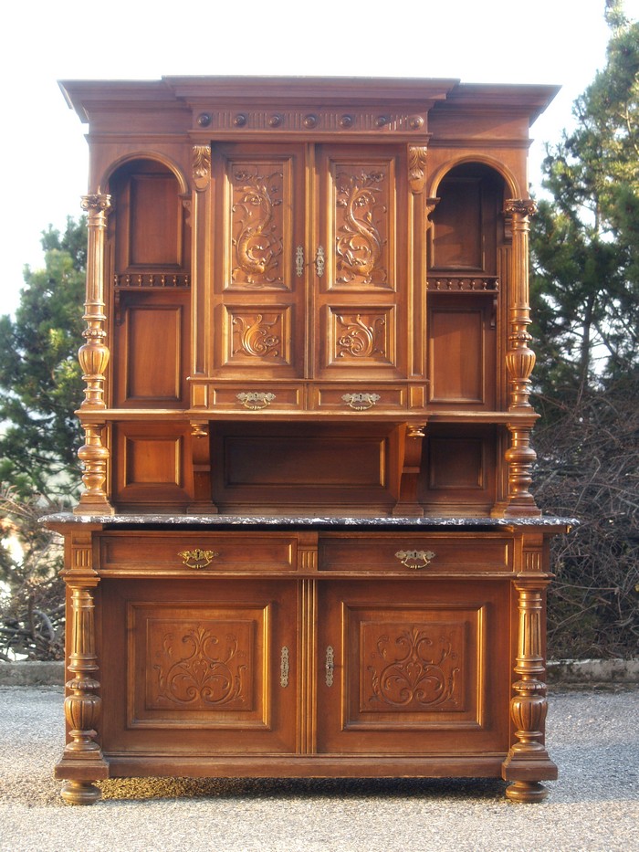 Kredenz Bücherschrank groß antik Schrank