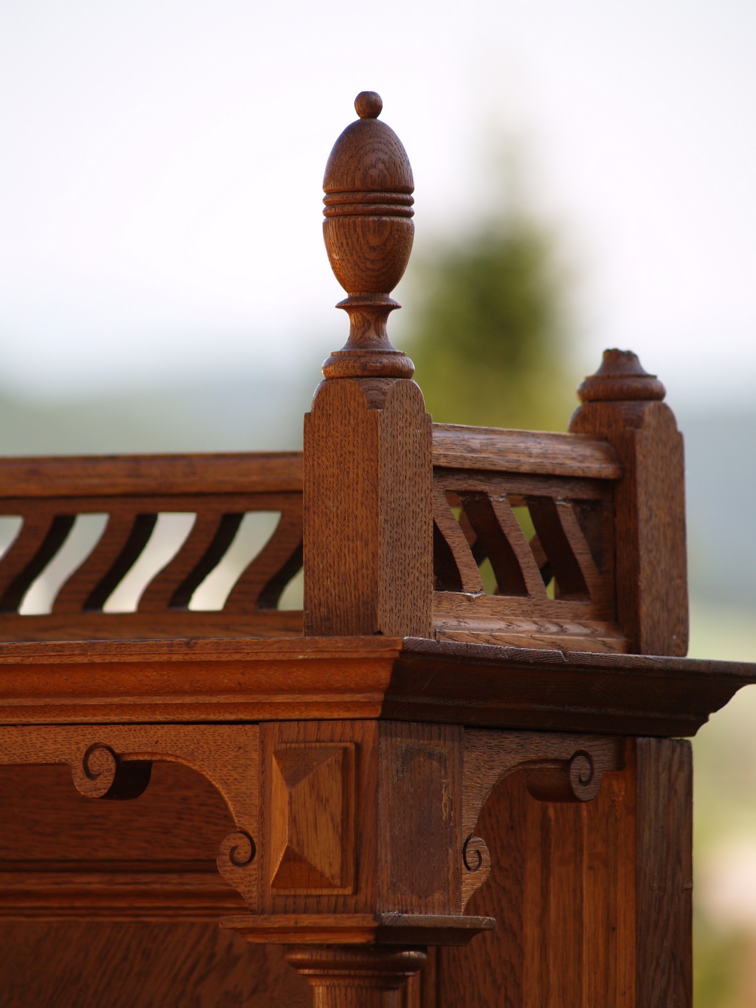 Buffet Schrank Anrichte Möbel antik Regal Holz Vollsäulen Kommode Konsole