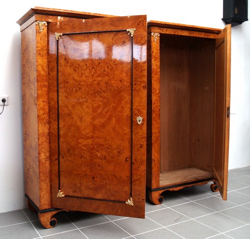 Biedermeier Schrank Birke