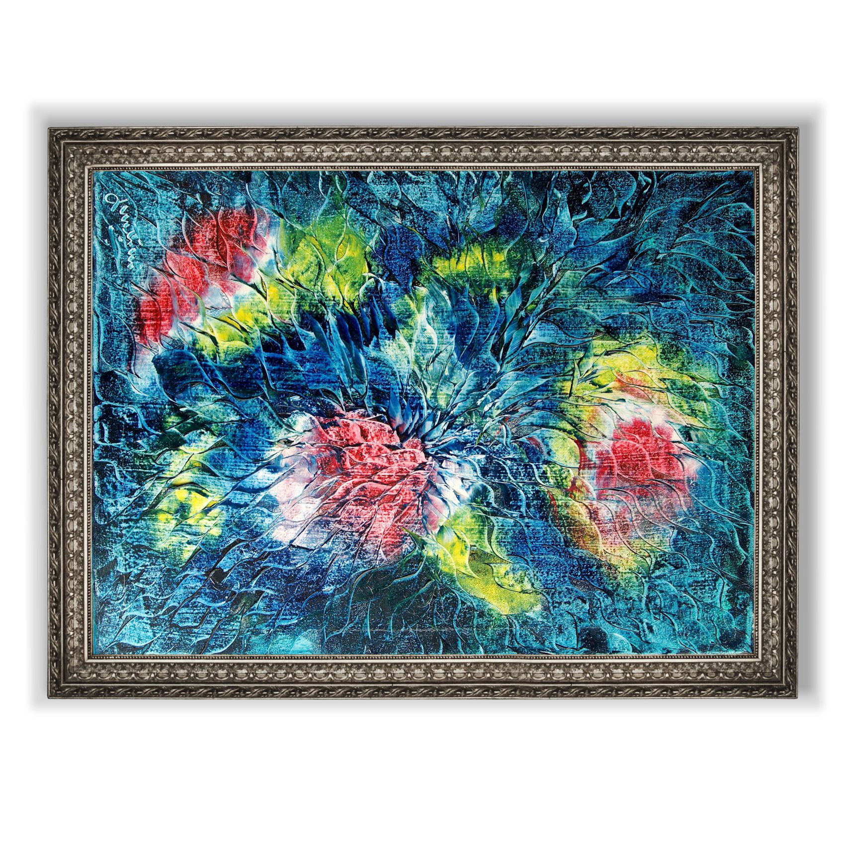 Ölbild ÖL auf Leinen Blumen aussagekräftige Malerei signiert Stilleben abstrakt Ölbild ÖL auf Leinen Blumen aussagekräftige Malerei signiert Stilleben abstrakt