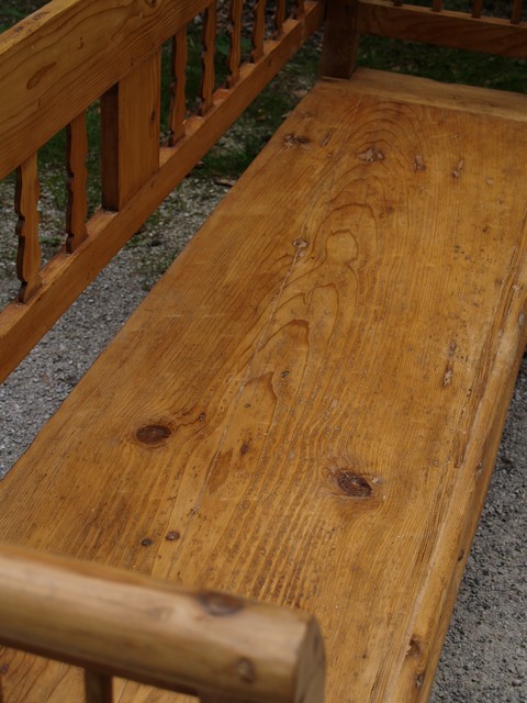 Vollholz Küchenbank antik