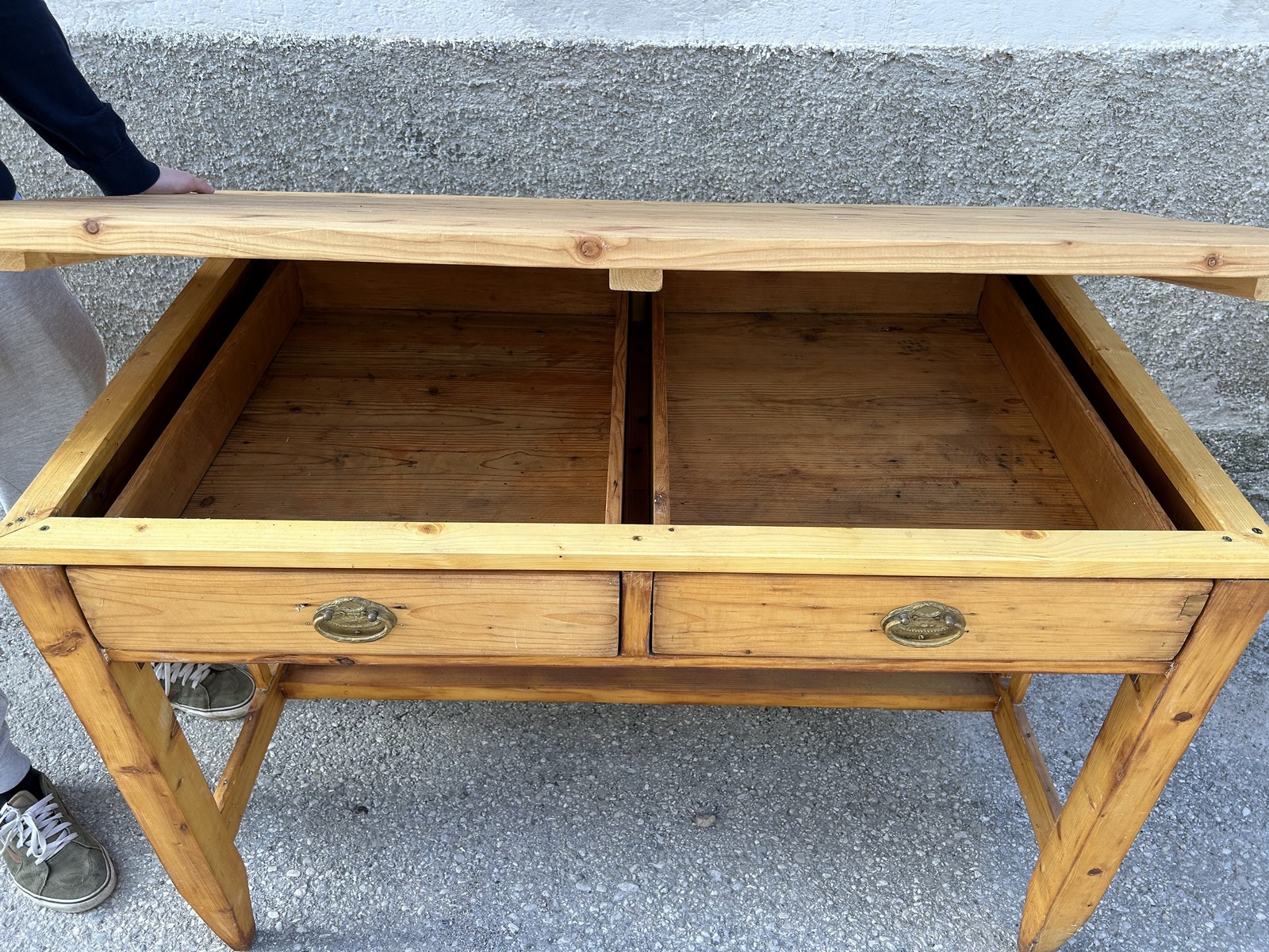 Bauerntisch Altholz rechteckiger Esstisch Massivholz Vintage Küchentisch antiker Bauerntisch Bauernmöbel