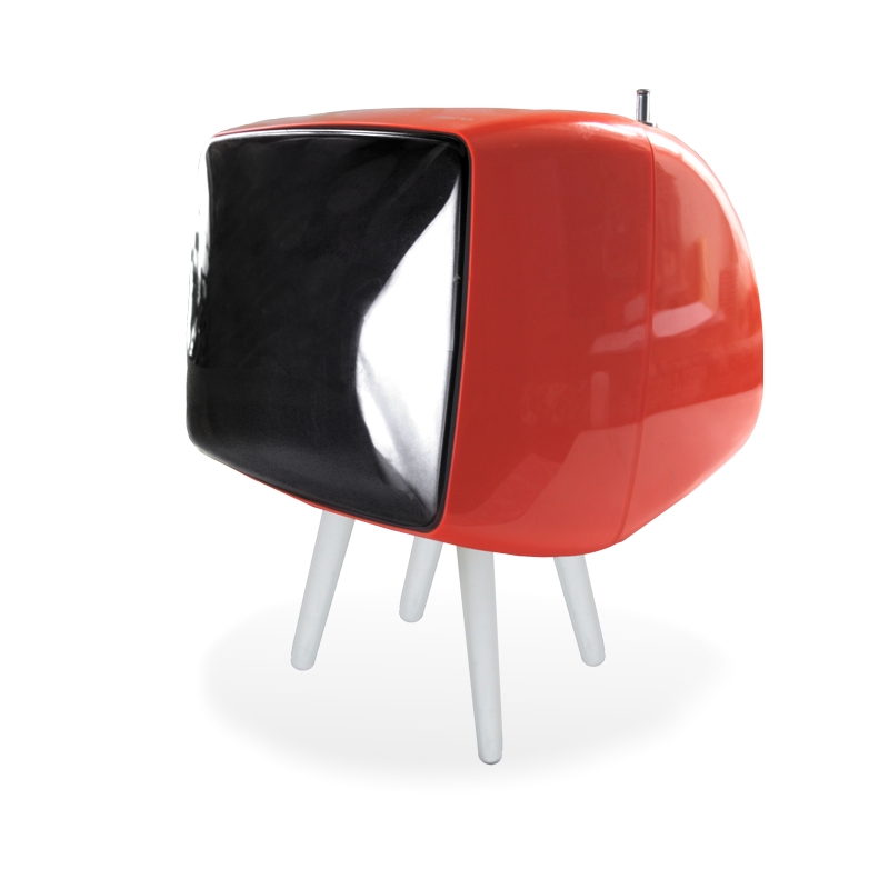 Retro TV Fernseher Fernsehgerät orange 70s antik Siemens alpha REtro Fernsehgerät