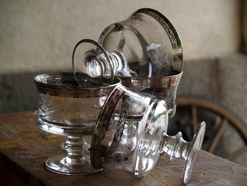 Silberrand Chamgagnerschale