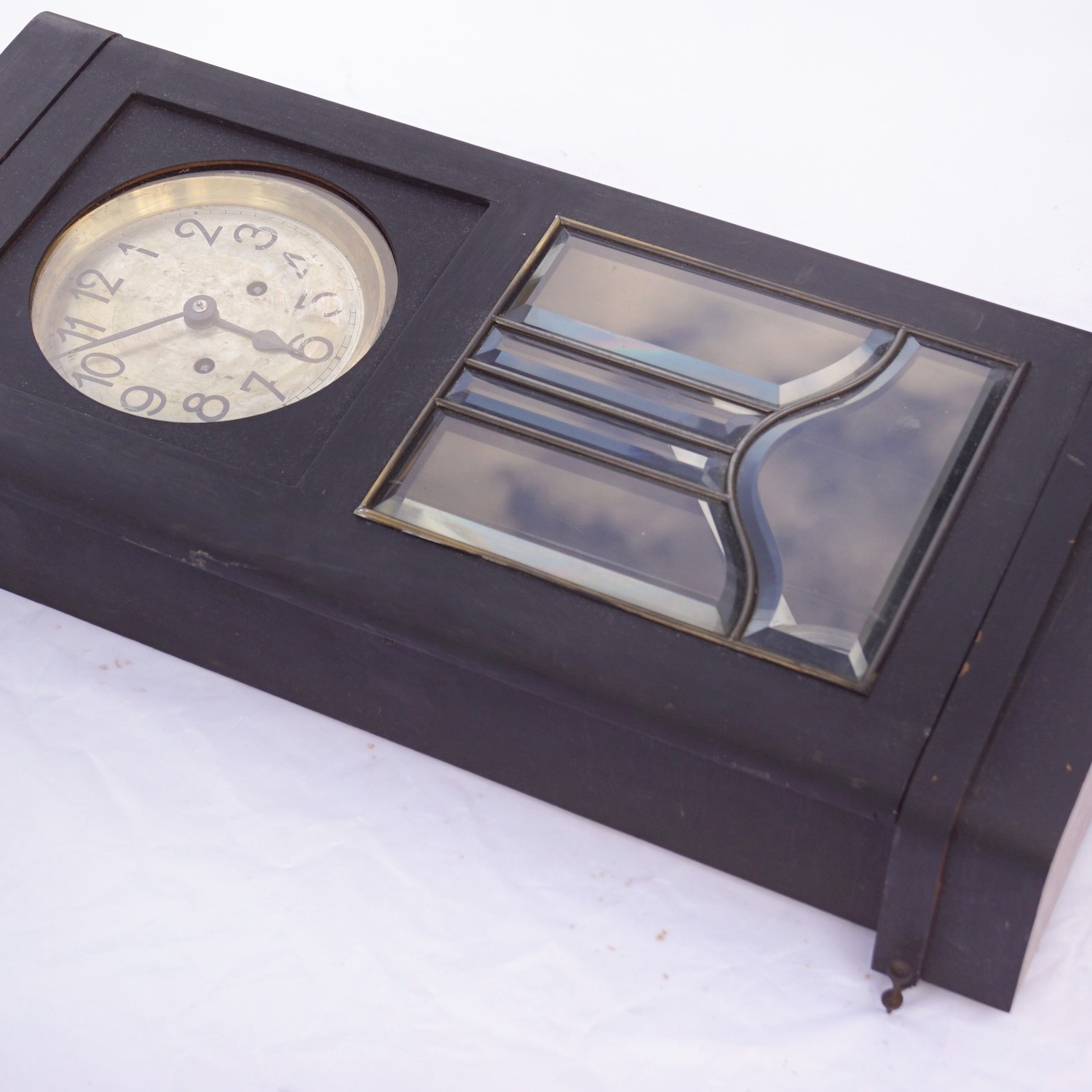 antike Wanduhr Jugendstil Adler Uhrwerk 1901 Otto Wytrlik Design Junghans Regulator