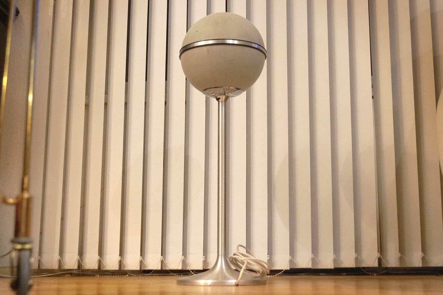 GRUNDIG AUDIORAMA retro Ball BOXEN 4000/5000 Kugellautsprecher Fernseher Verstärker Design 70er-Jahre silber chrom