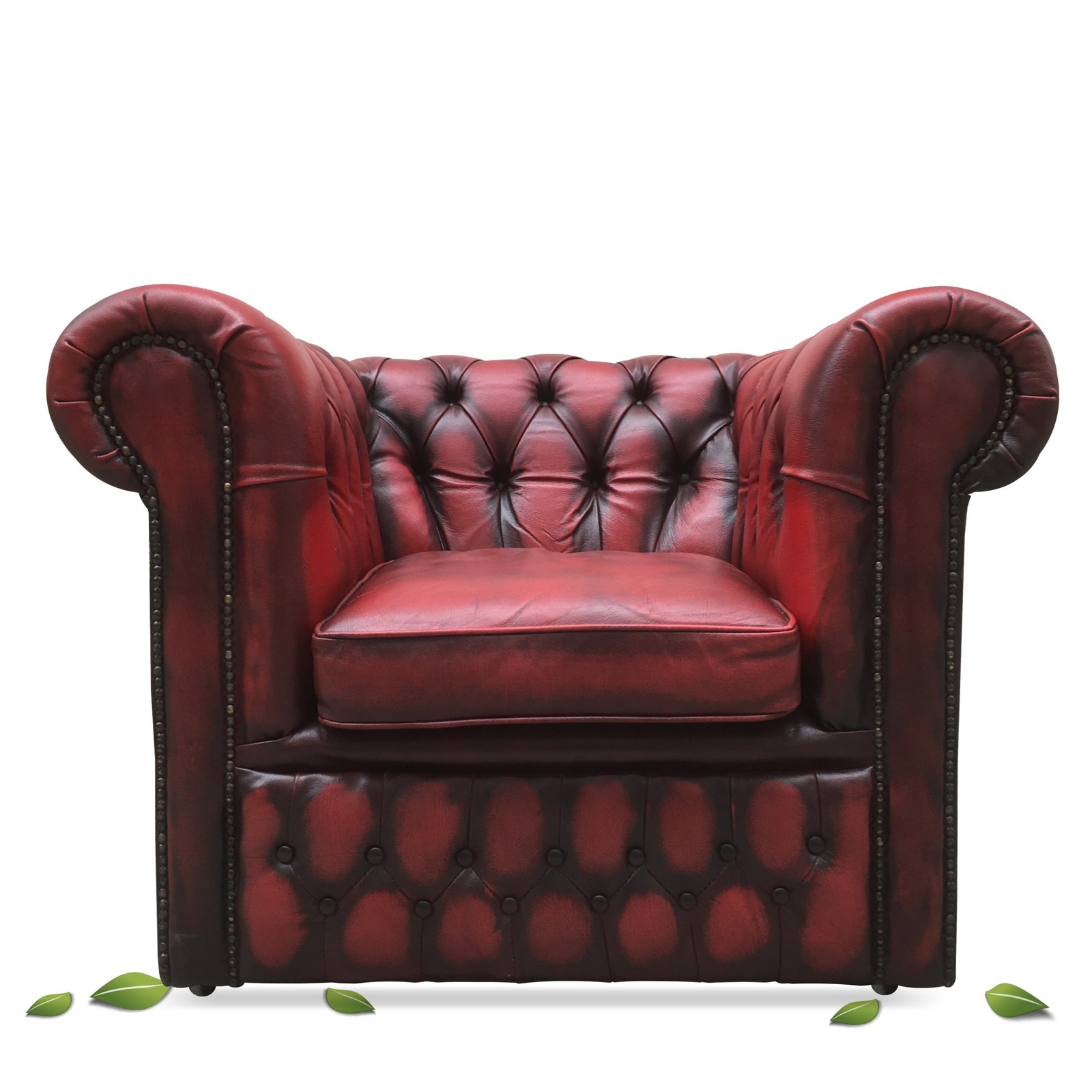 Chesterfield Sessel rot