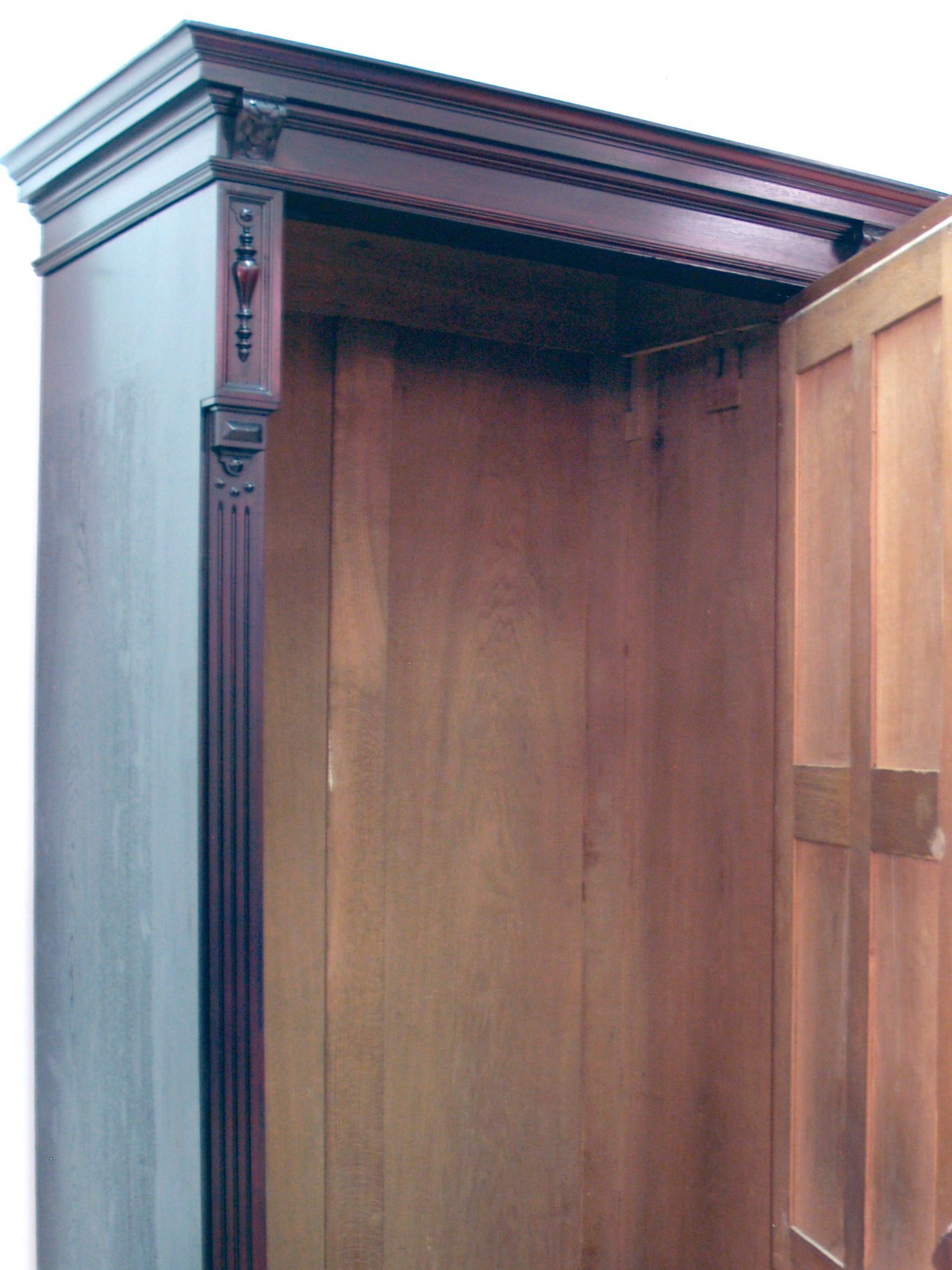 Garderobenschrank antik restauriert Dielenschrank Vintage Spiegelschrank