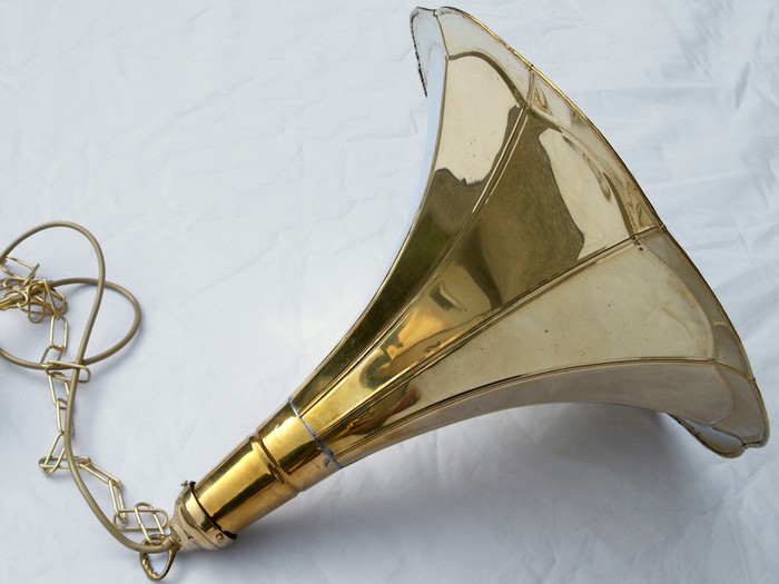Küchenlampen Messing Trompete Bar gold Jazz