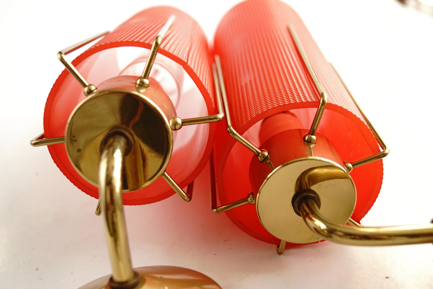 Wandlampen Midcentury Messing Industrialdesign Retro Edisonbirne 60er- 70er-Jahre