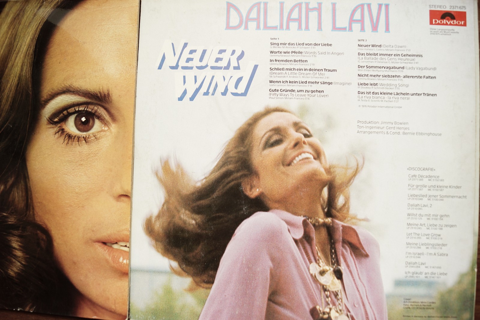 Schallplatte Vintage Vinyl Musik - Daliah Lavi "Neuer Wind"