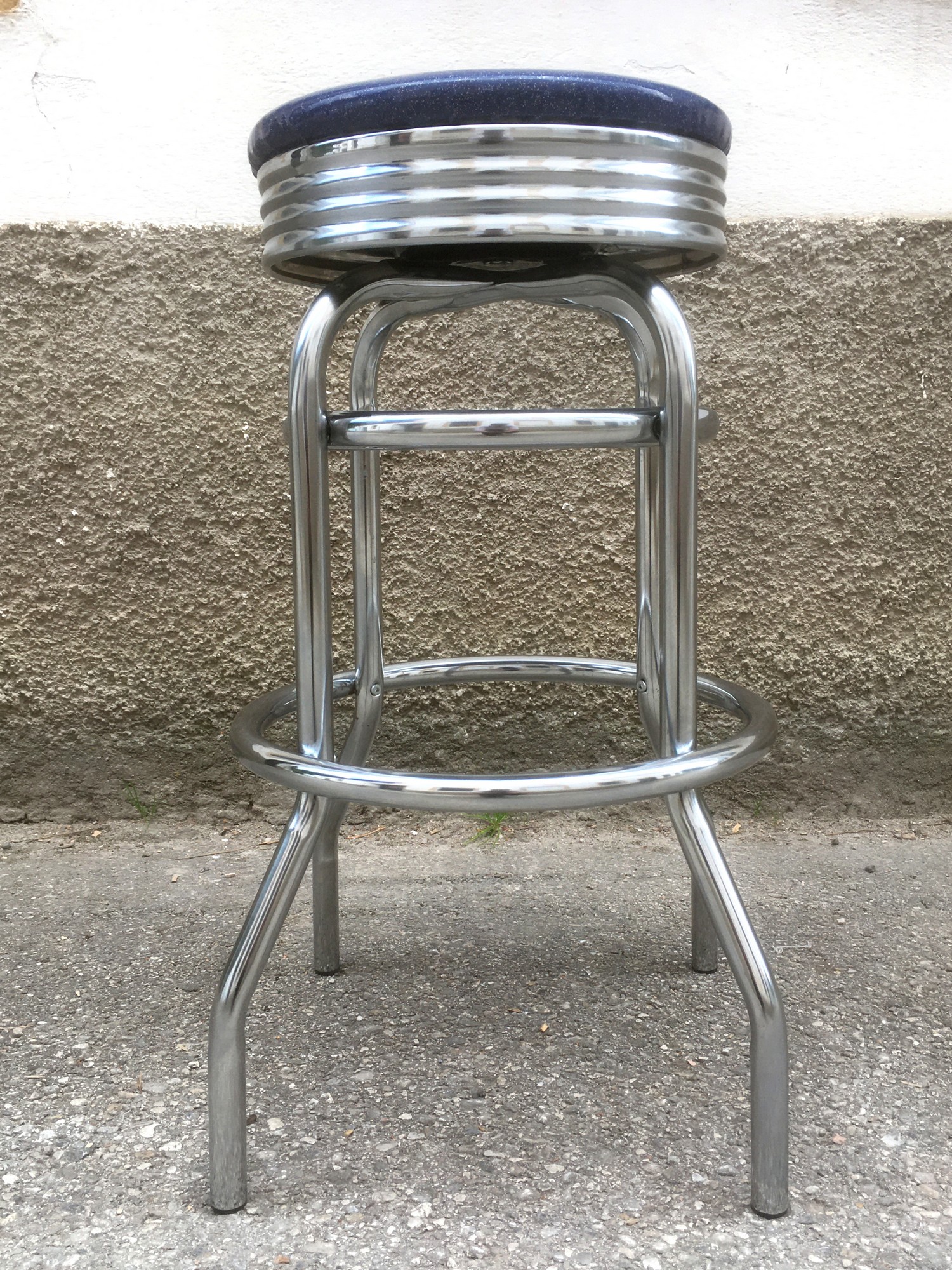 Barhocker American Rockabilly Stahlrohr Retrodesign Diner 50s Stuhl