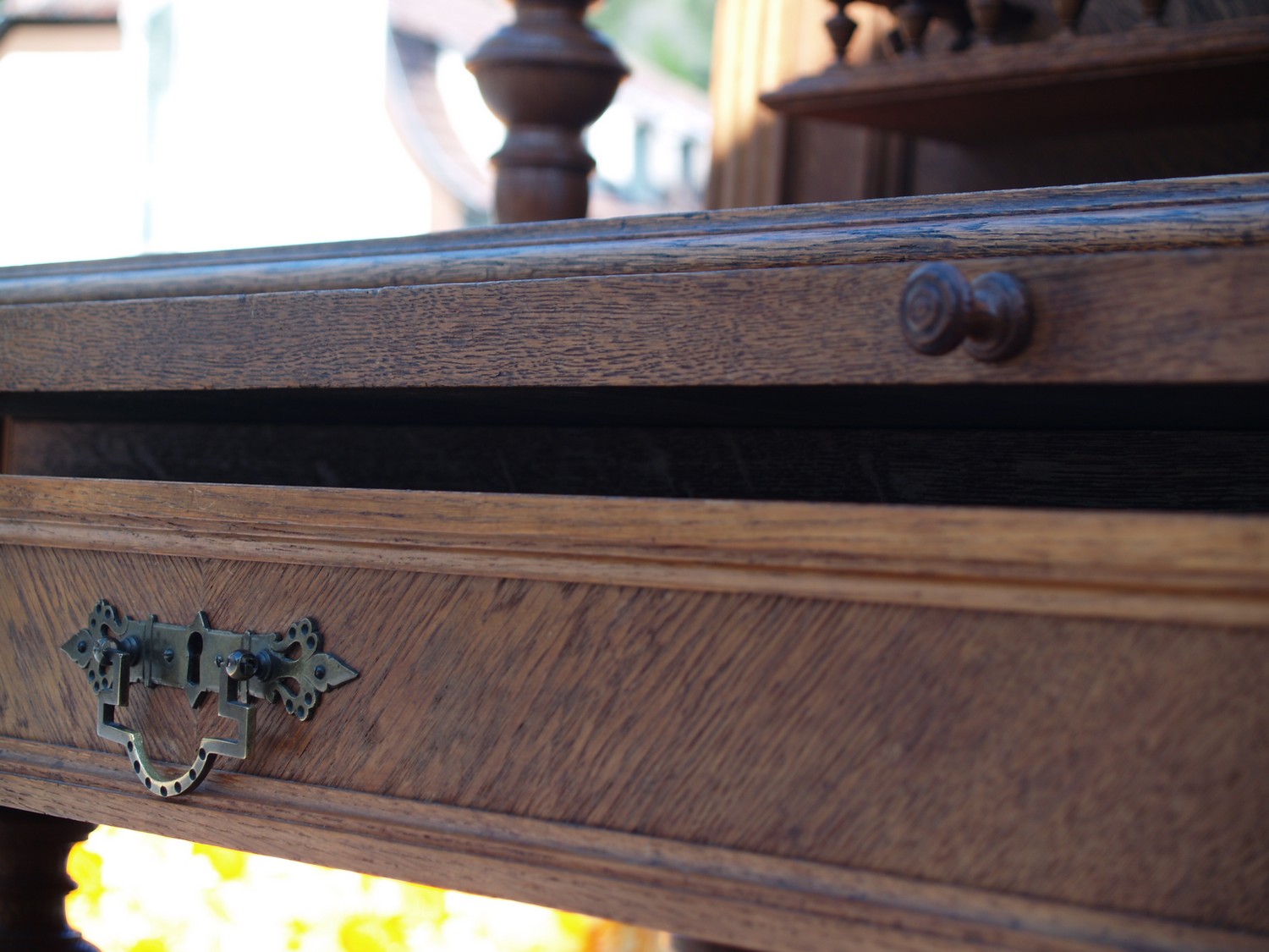 Buffet Schrank Anrichte Möbel antik Regal Holz Vollsäulen Kommode Konsole