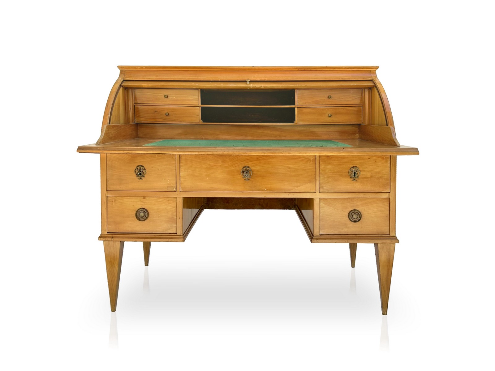 Schreibtisch antik Zylinderbureau um 18.-19. Jhdt. Schreibtisch antik Zylinderbureau Klassizismus Rollladenschrank Antiquität Möbel Geschäft