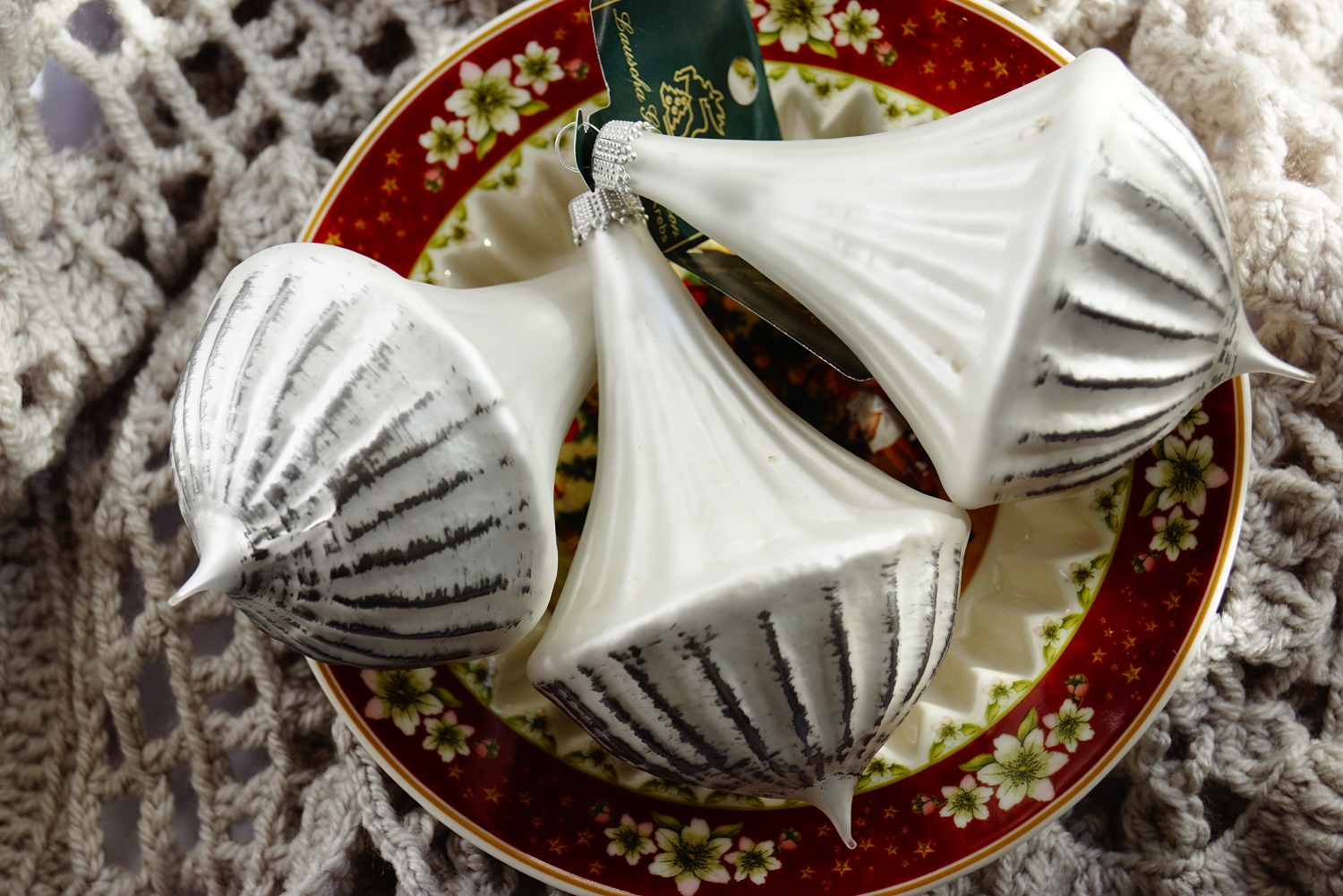 Christbaumkugel Glas mundgeblasen handgemacht lauscha Barock Ornament