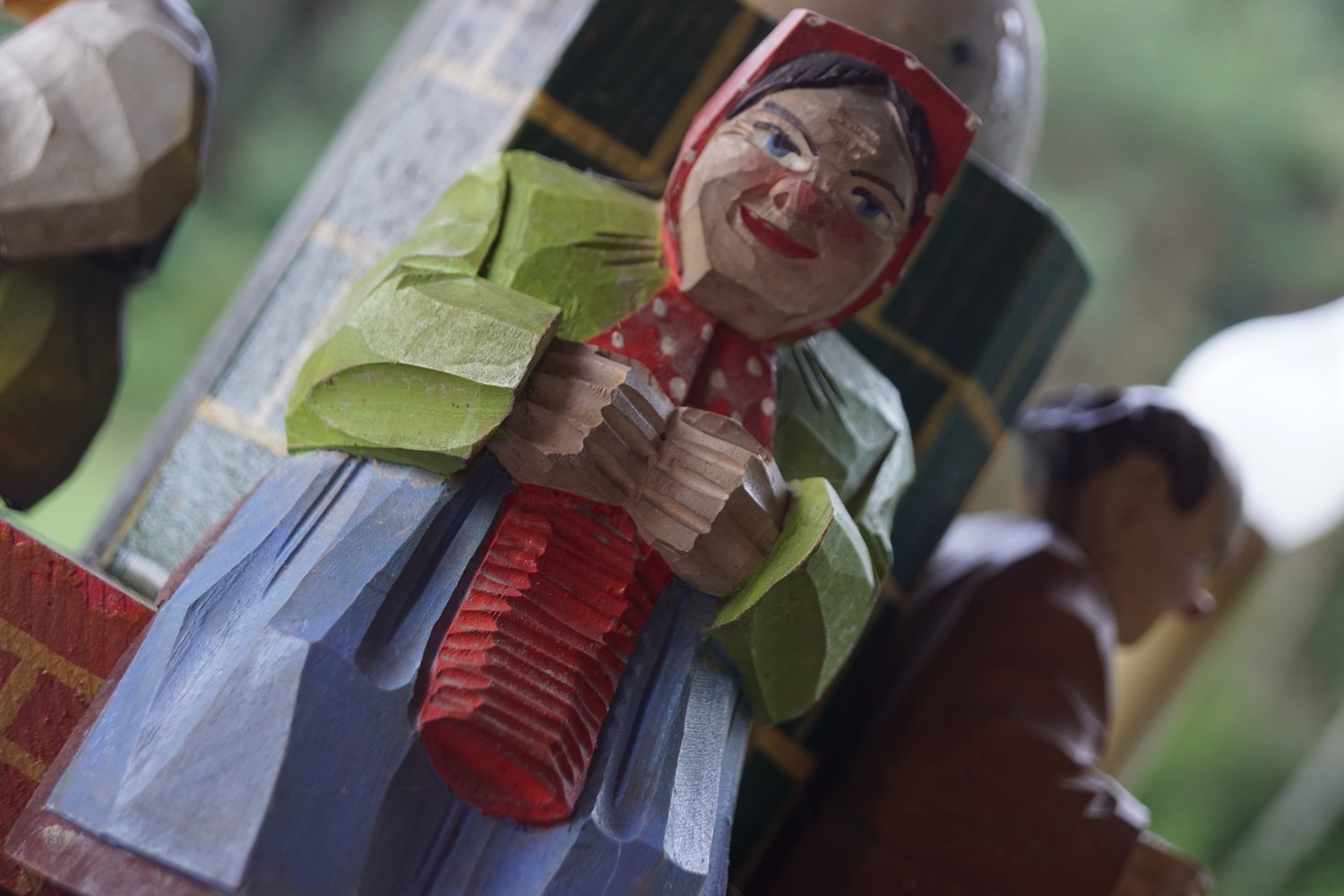 Bauernluster Bauernlampe Manderllampe Luster Lampe Holz Landhausstil vierflammig