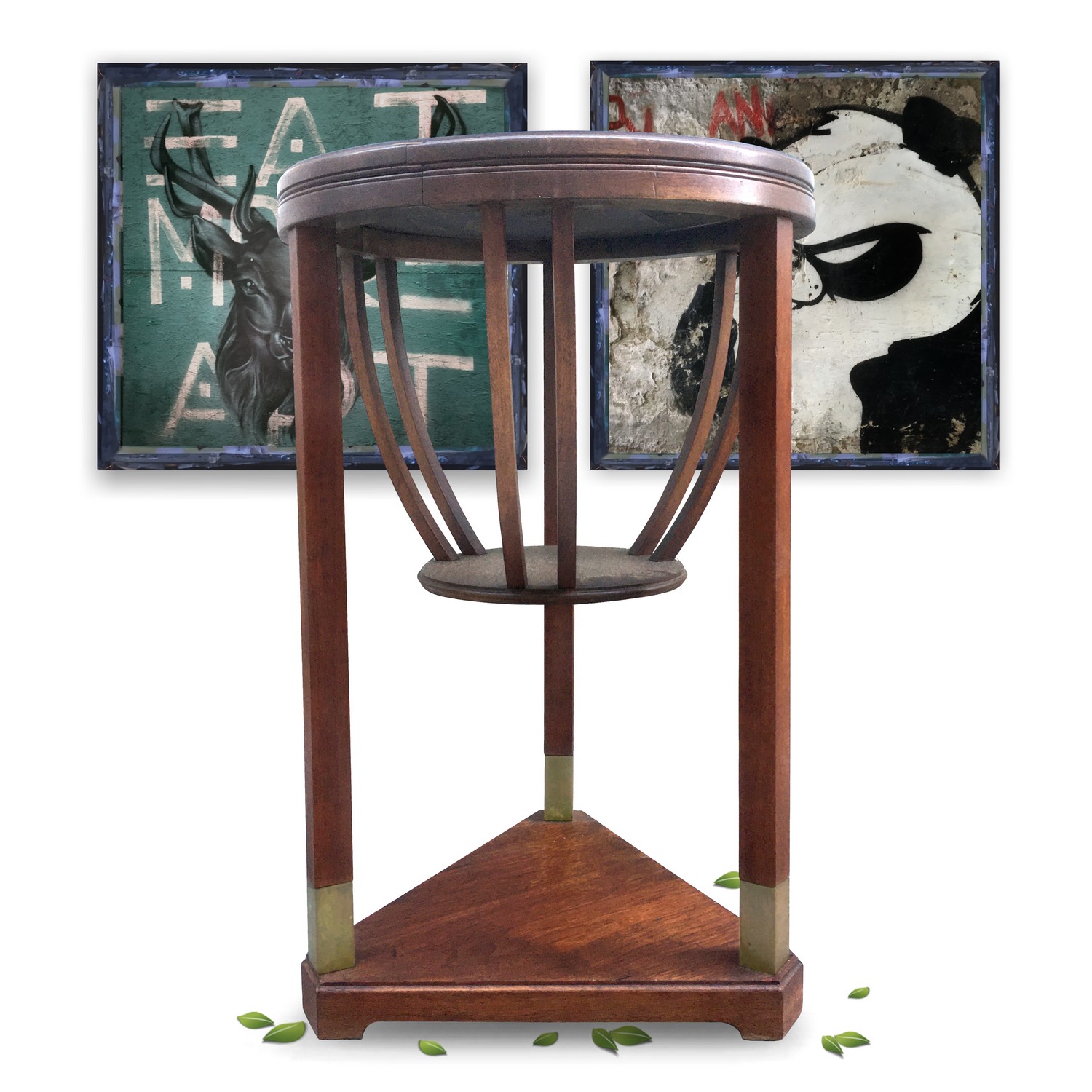 Handarbeitstisch Tisch antik Beistelltisch Blumentisch Jugendstil Marmorplatte Jugendstil Handarbeitstisch