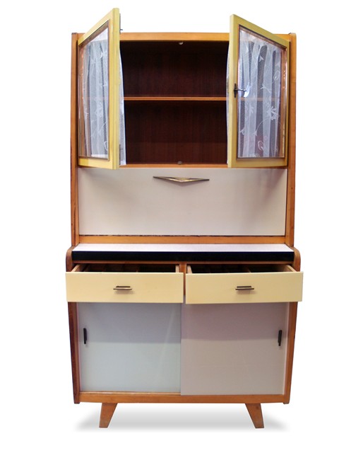 Küchenschrank Vintage Pastellfarben