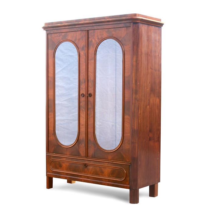 Schrank antik Biedermeier Restauriert Vollholz Vitrine saniert Antiqutät