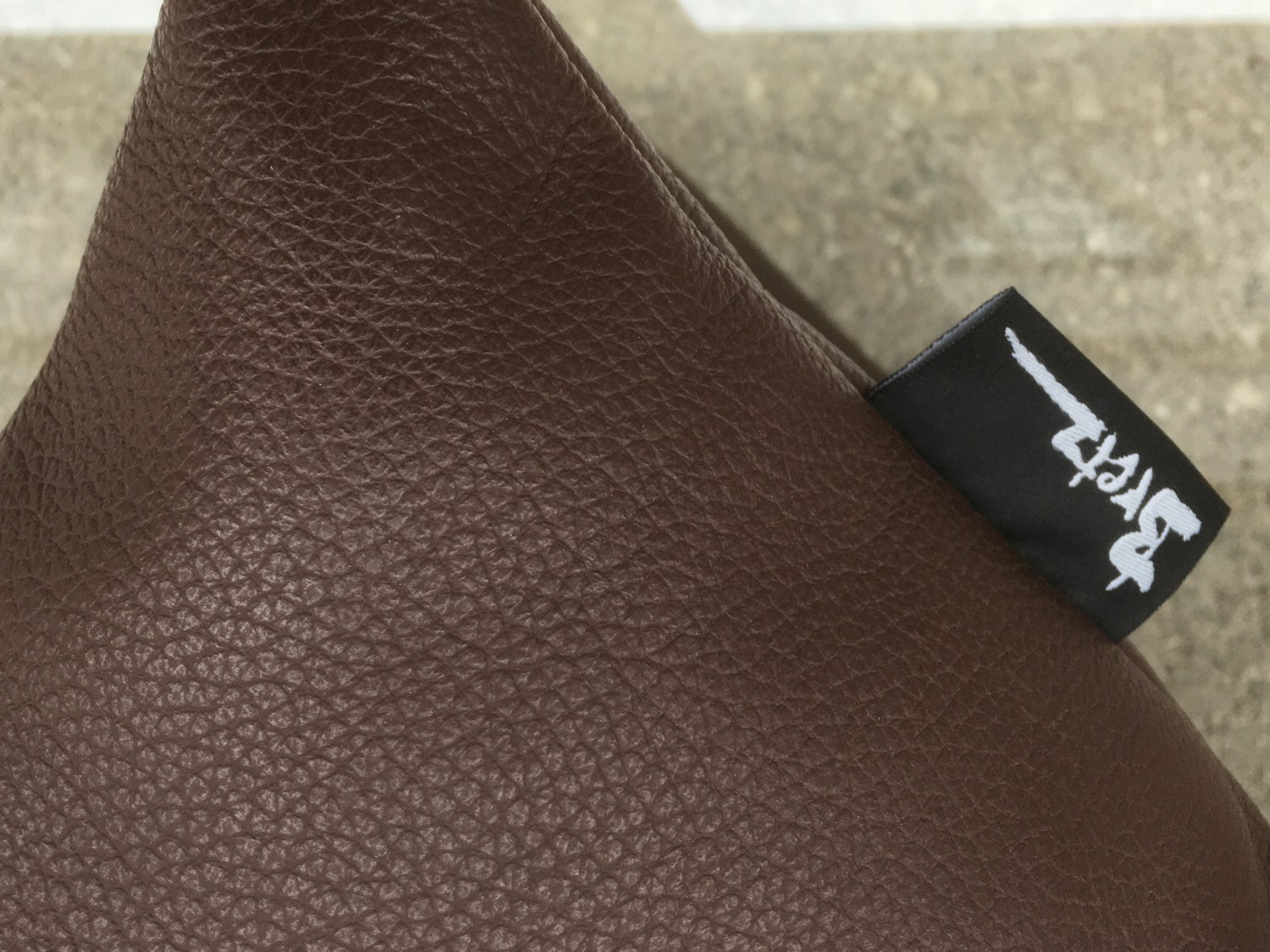 Bretz Kissen Polster rechteckig Leder braun für Sofa als Sofakissen