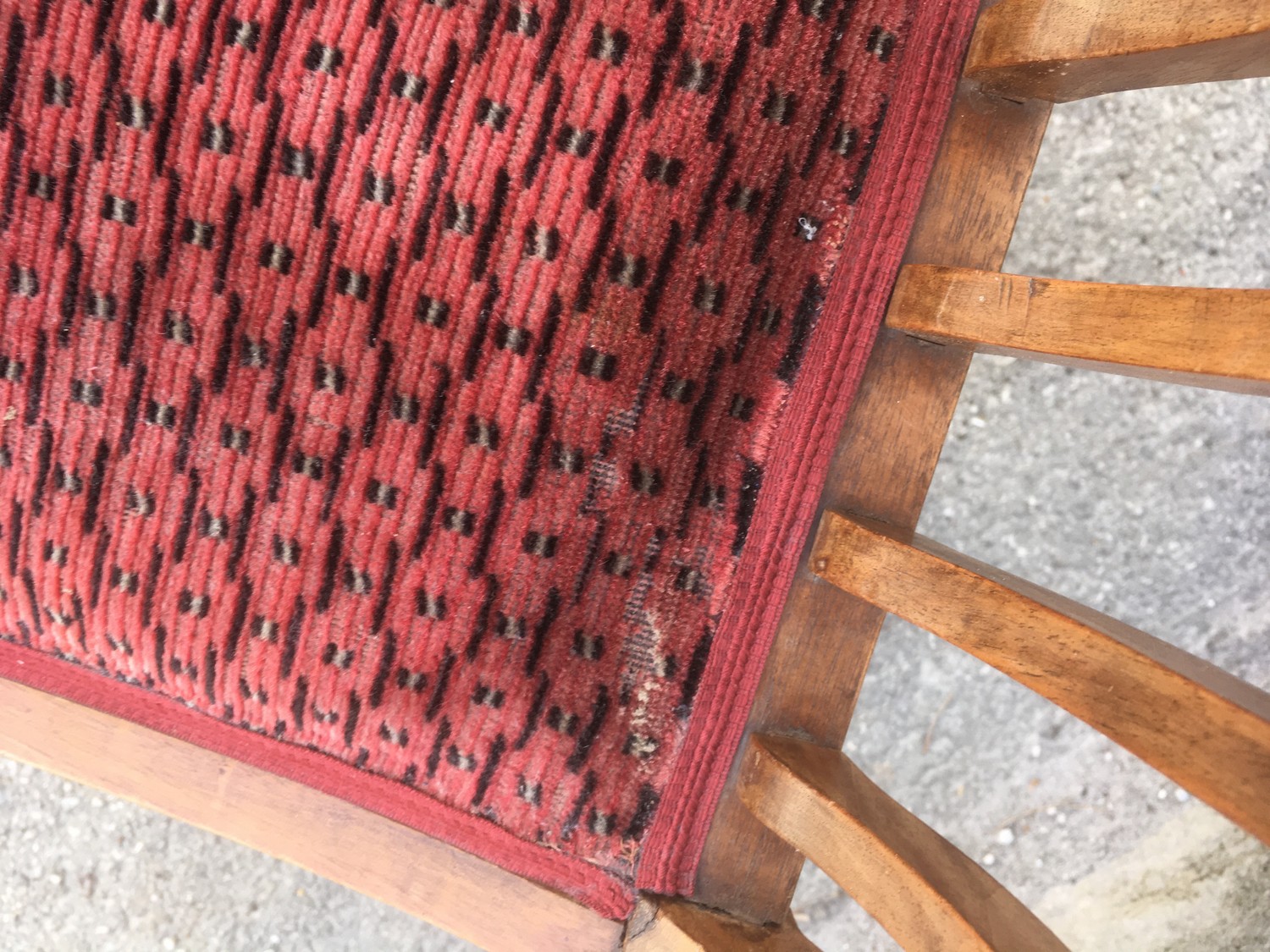 Gondel Stuhl Jugendstil Sprossen antik