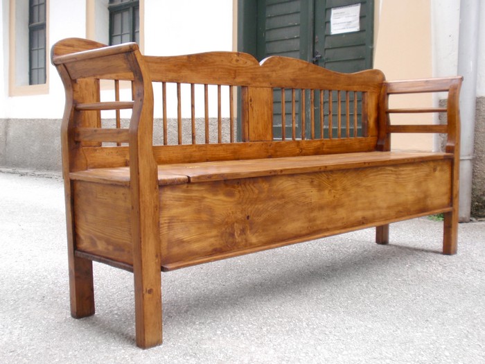 Truhenbank Weichholz