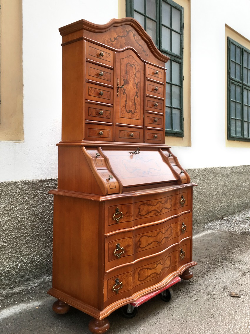 Barockstil Sekretaer Schrank Möbel Kommode 