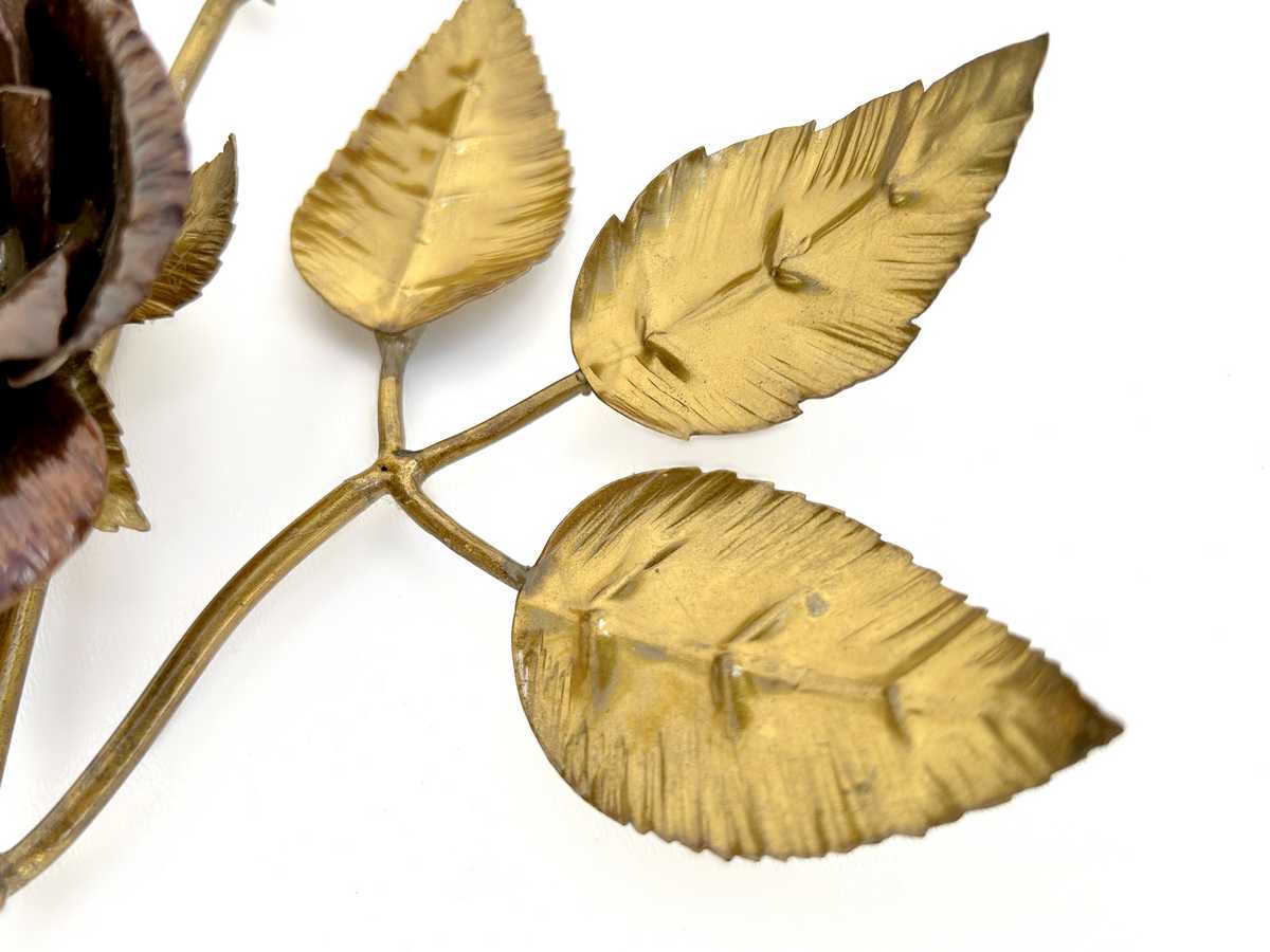 Goldene Blätter Metallzweig Vintage Detail