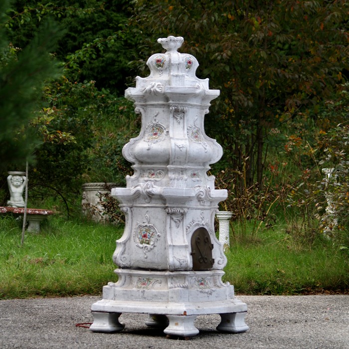 Majolika Kamin Barock Stil