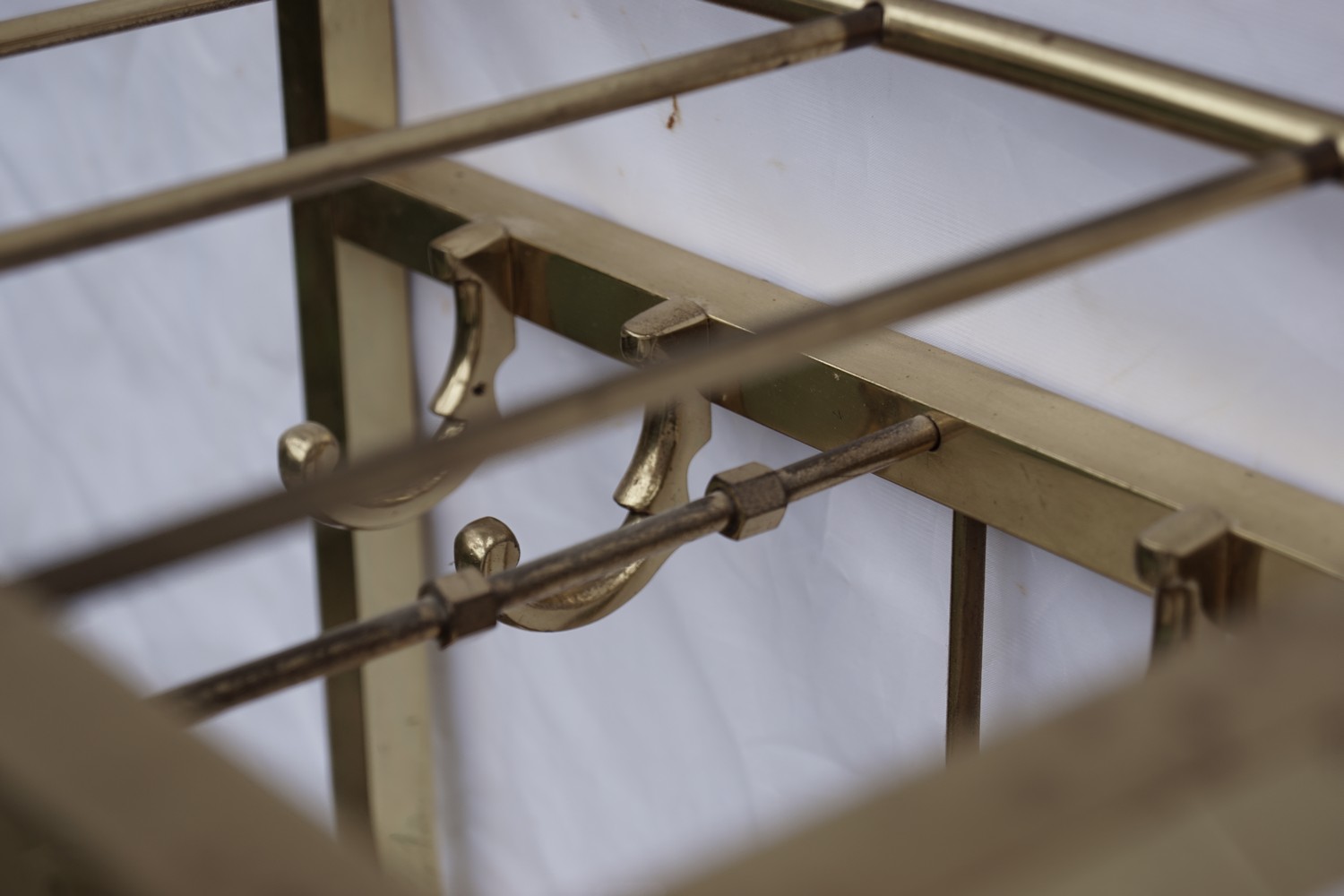 Garderobe Vintage Messing Hutablage Kleiderbügel