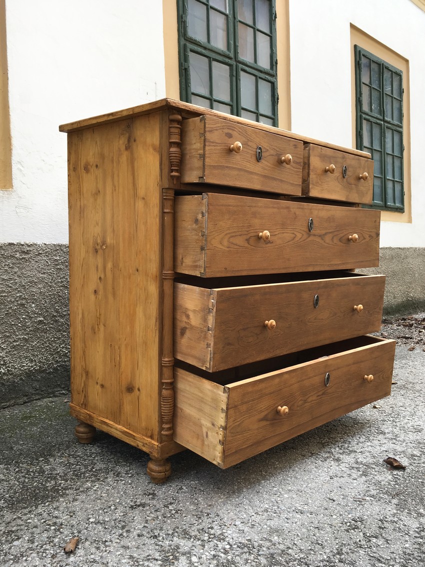 Kommode antik Massiv Holz groß Küche Schrank