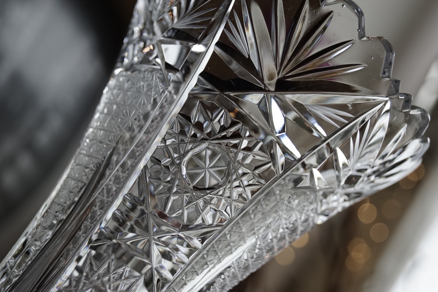 Bleikristall Vase Blumenvase schwer handgeschliffen Kristallglas Glas