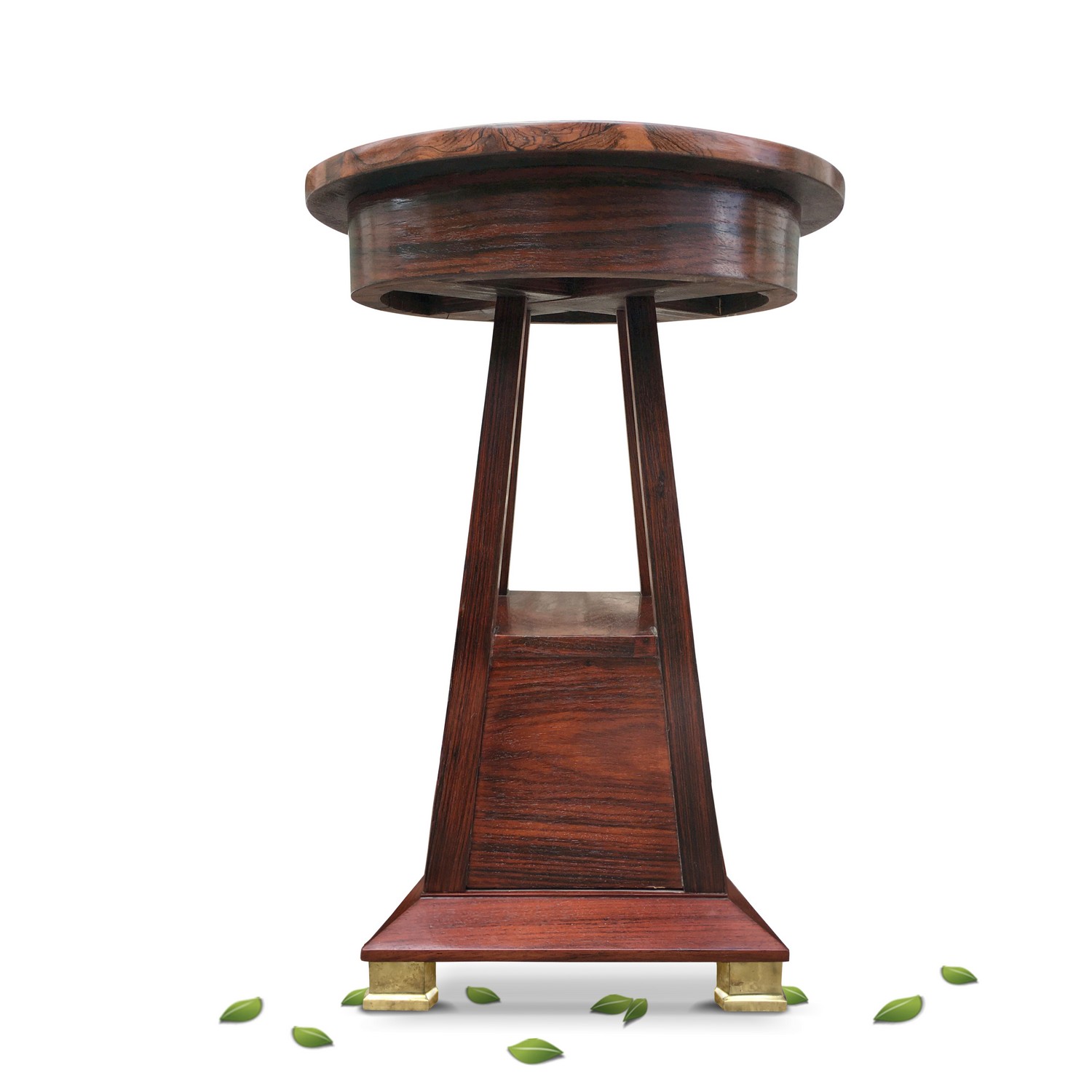 Beistelltisch Jugendstil Tisch antik Blumentisch Palisander Glasplatte restauriert