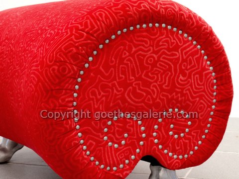 Bretz Gaudi Hocker Keith Haring Stoff