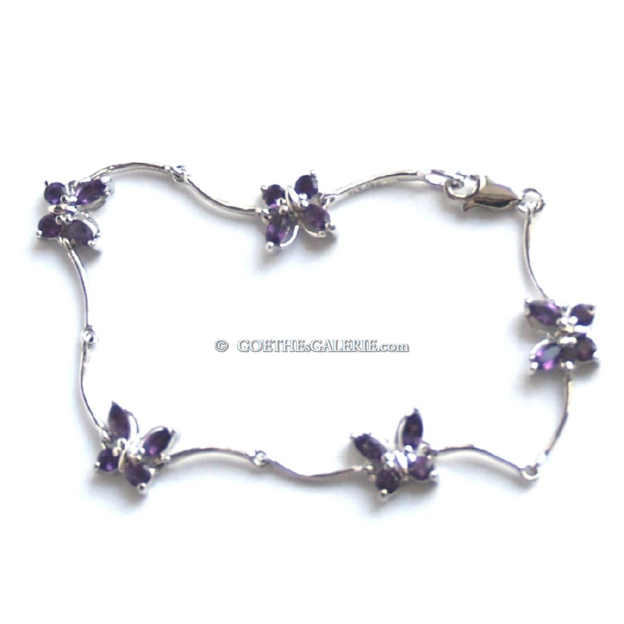 925 Silber Amethyst Armband