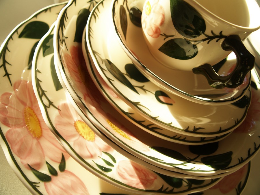 Villeroy & Boch Wildrose wie neu Abverkauf Teller