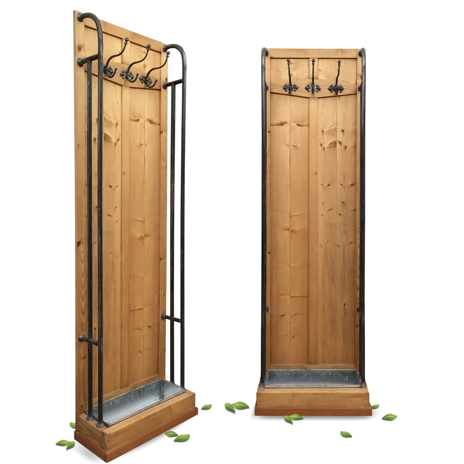 Garderobenwand Weichholz