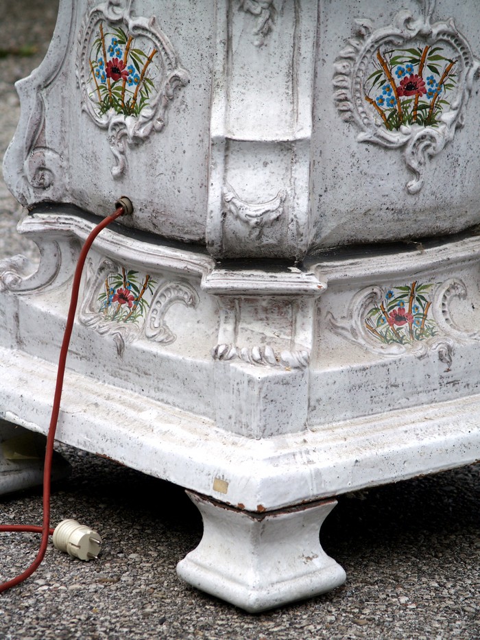 Keramik Ofen Majolika Antikstil