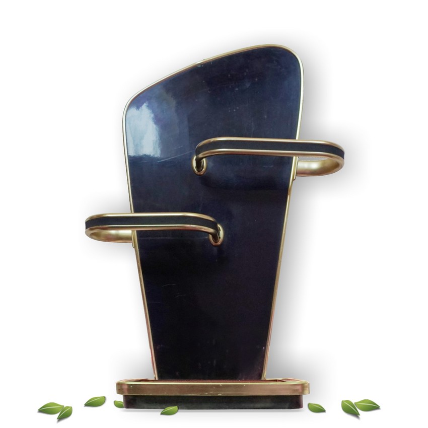 Schirmständer noir Original 60er-Jahre Retro Nierenform Midcentury Original 60er-Jahre Schirmständer noir Retro Nierenform-Design