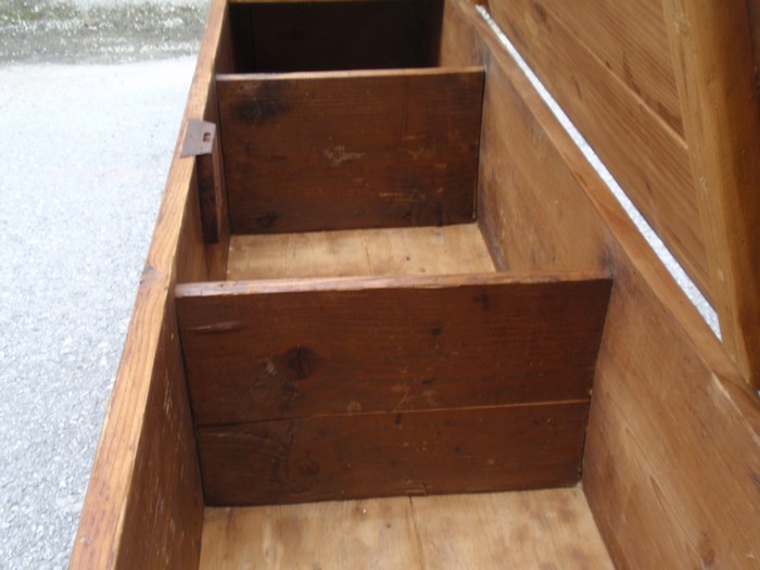 Landhaus Sitzbank Truhe